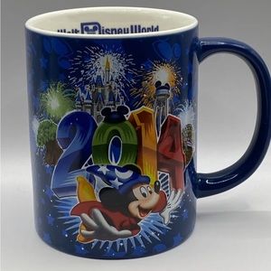 Disney Park 3D Ceramic Coffee Mug Walt Disney World 2014 Wizard Mickey